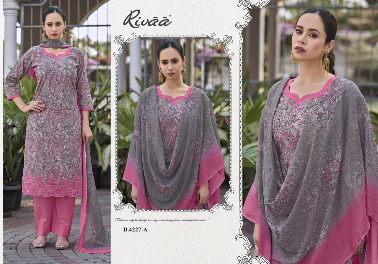 MEHAR By Rivaa 4225 Series Beautiful Pakistani Suits Colorful Stylish Fancy Casual Wear Lawn Digital Print Dresses At Wholesale Price